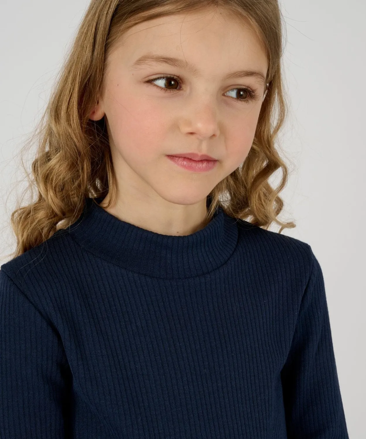 T-shirt enfant Thermolactyl col montant côtes molletonnées