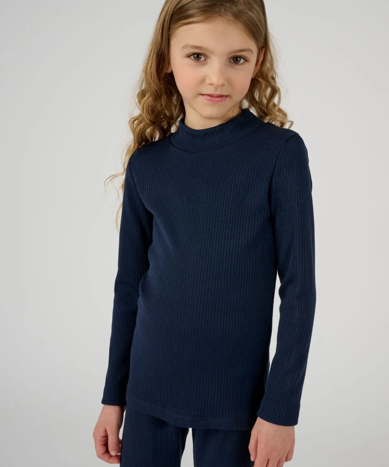 T-shirt enfant Thermolactyl col montant côtes molletonnées