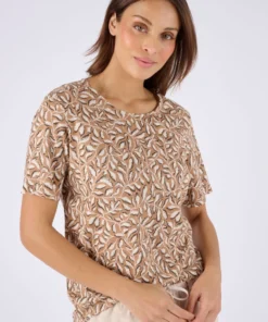 T-shirt en lin mélangé