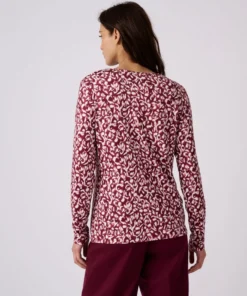 T-shirt en maille chaude toucher peau de pêche