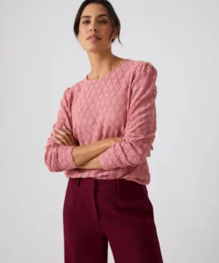 T-shirt en maille texturée