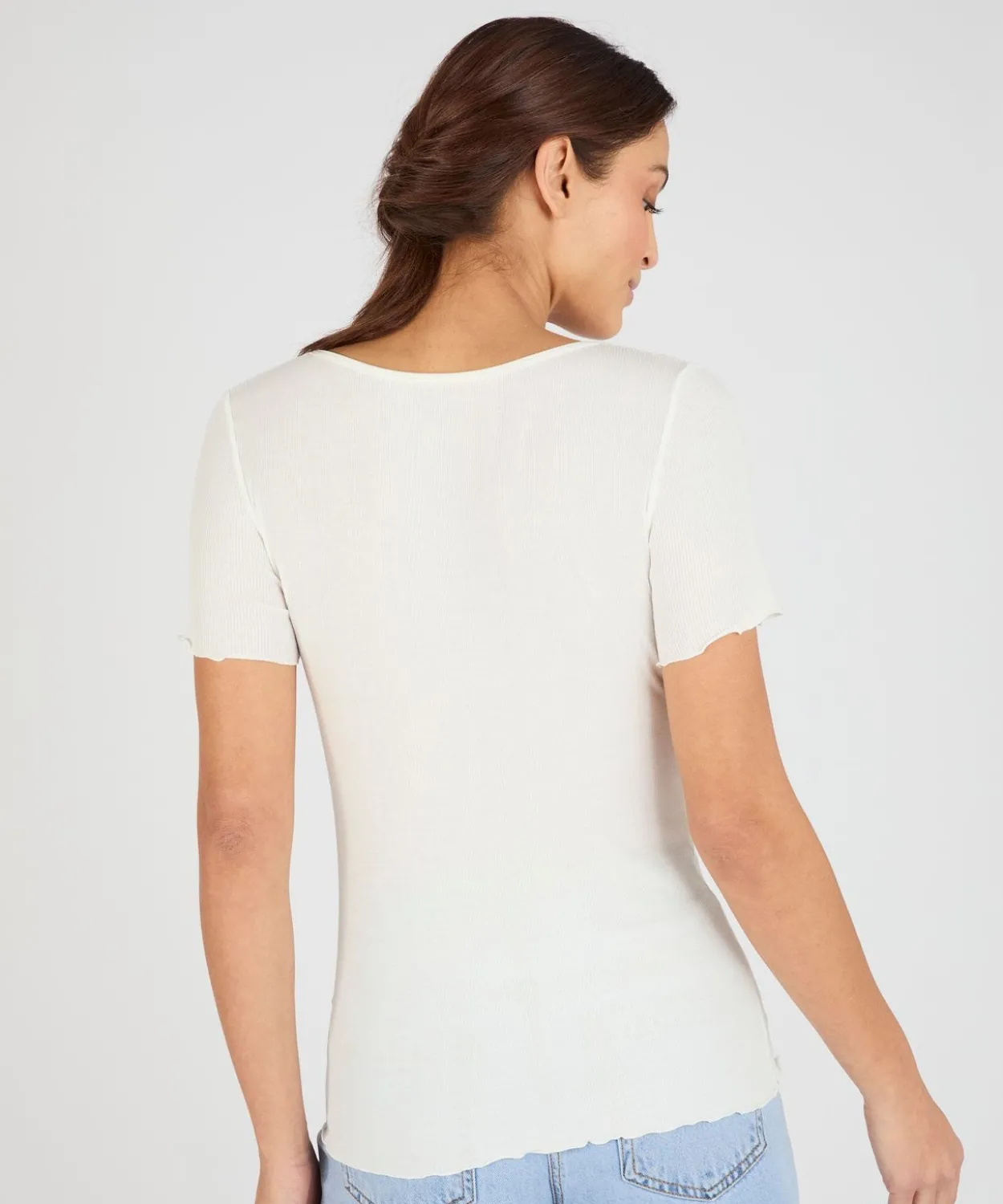T-shirt Essential en fine côte