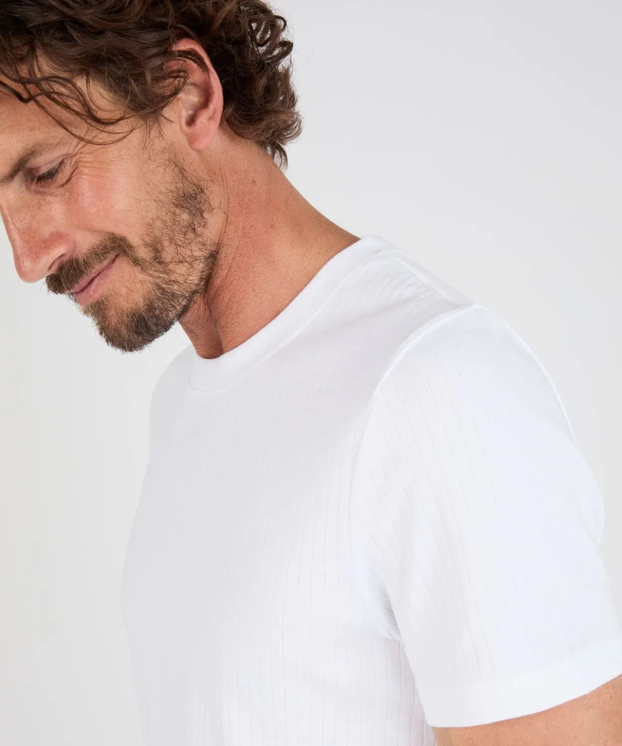 T-shirt Essential en maille côtelée