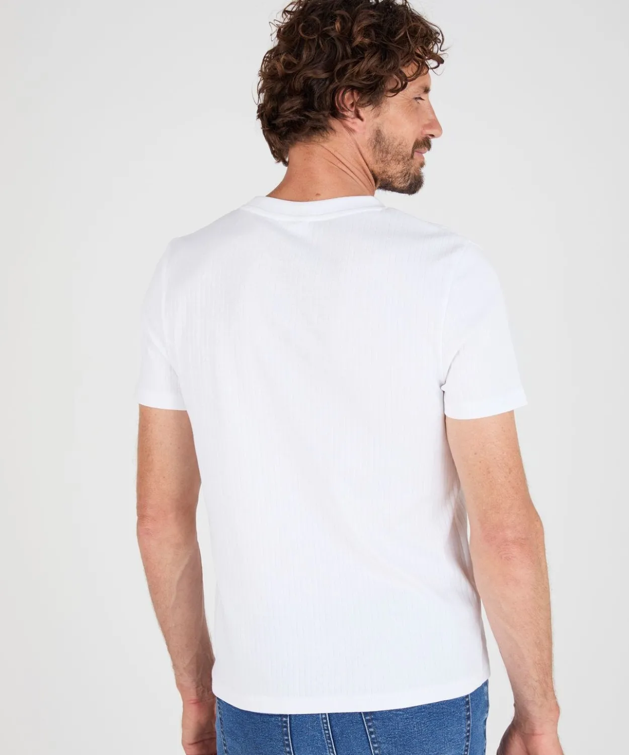 T-shirt Essential en maille côtelée