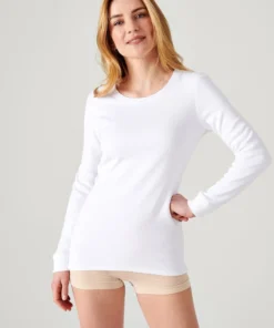 T-shirt femme Thermolactyl manches longues, molleton gratté
