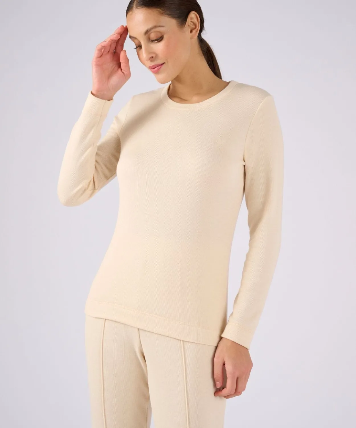 T-shirt femme Thermolactyl Sensitive, molleton