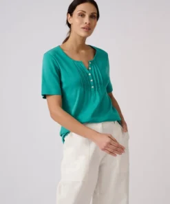 T-shirt fine côte pur coton