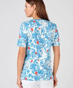 T-shirt fine côte pur coton