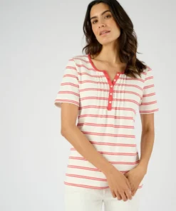 T-shirt fine côte pur coton