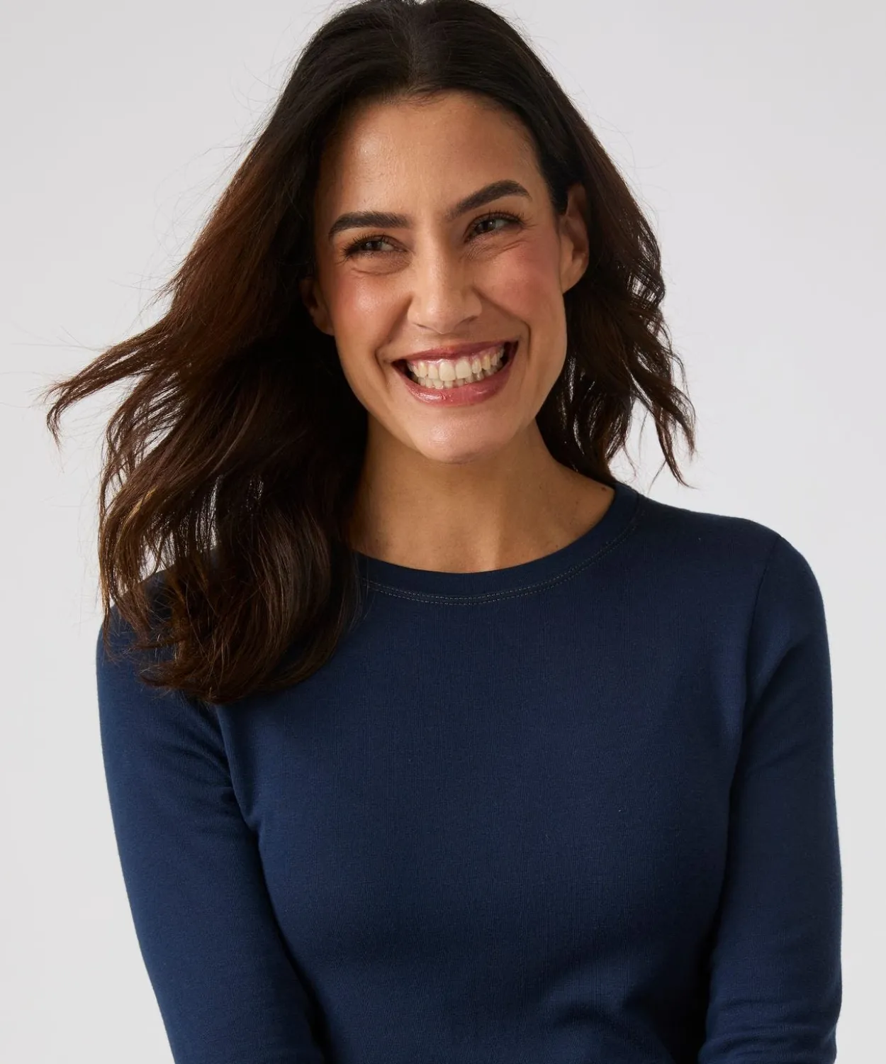 T-shirt fine côte Thermolactyl Sensitive, col rond