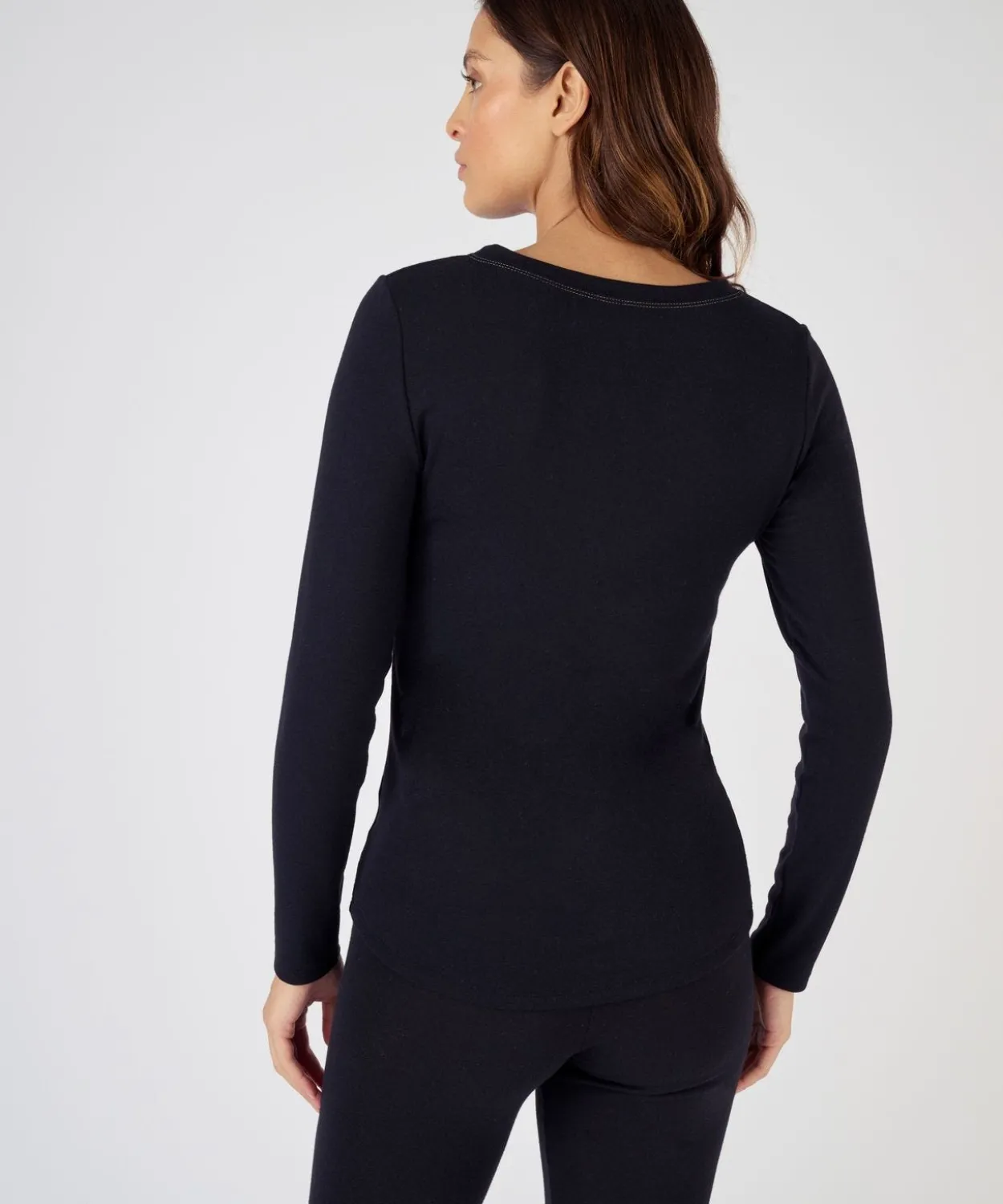 T-shirt fine côte Thermolactyl Sensitive, col rond