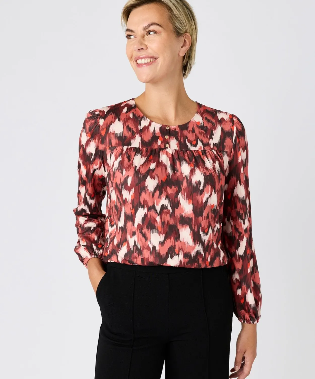 T-shirt imprimé maille chaude