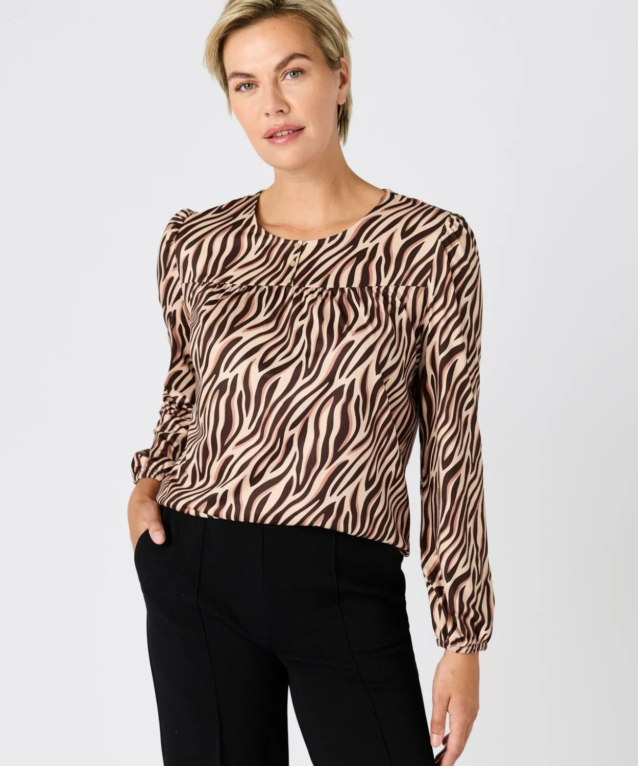 T-shirt imprimé maille chaude