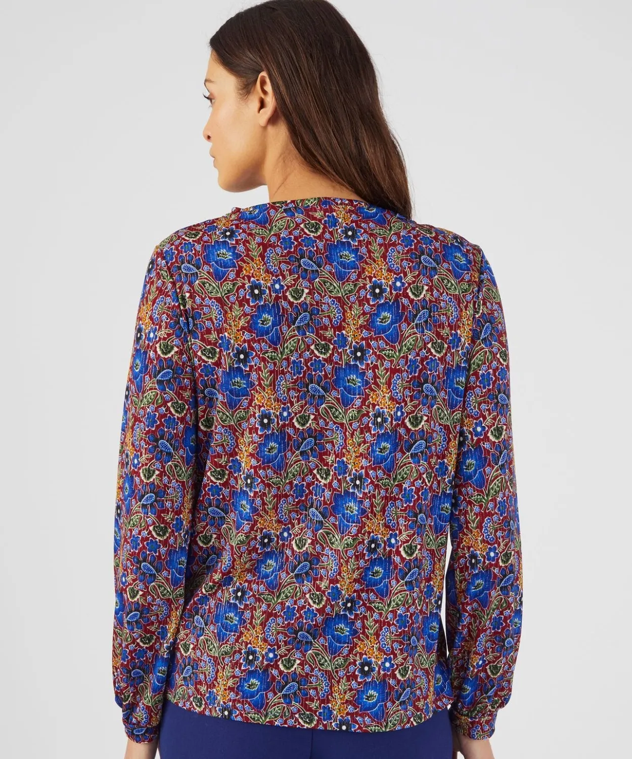 T-shirt maille crêpe stretch fil brillant