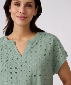 T-shirt maille jacquard fantaisie