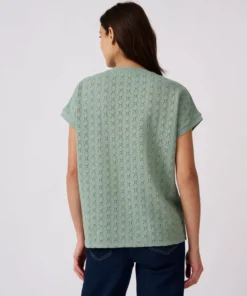 T-shirt maille jacquard fantaisie