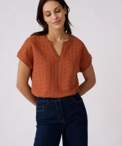 T-shirt maille jacquard fantaisie