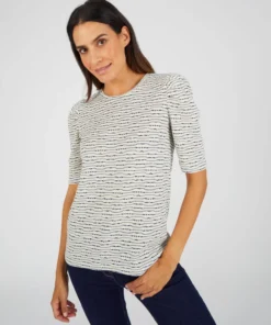 T-shirt maille rayures fantaisie