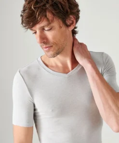 T-shirt manches courtes col V Thermolactyl Sensitive