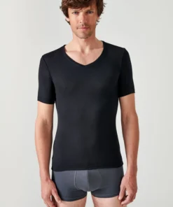 T-shirt manches courtes col V Thermolactyl Sensitive