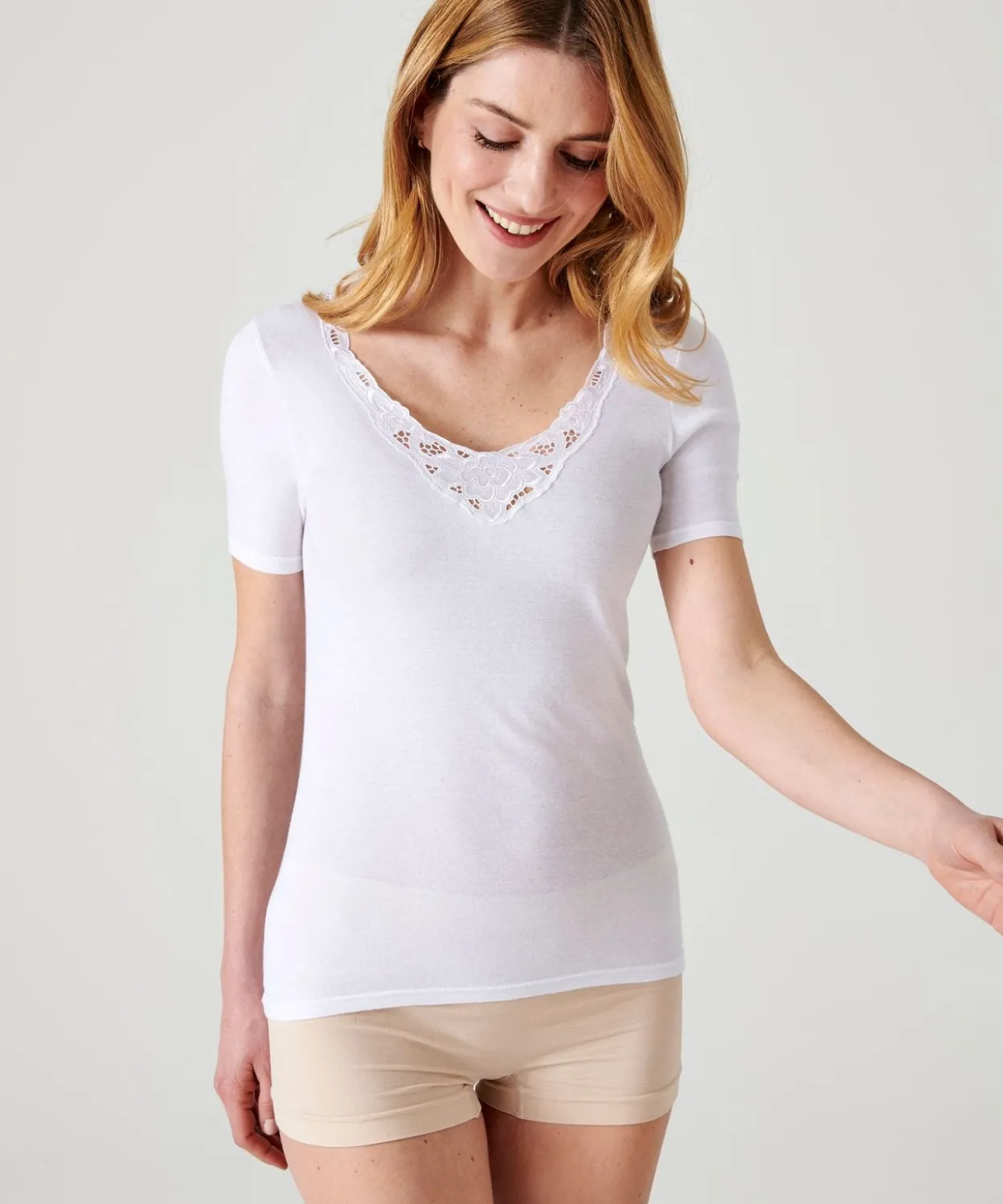 T-shirt manches courtes Essential pur coton peigné