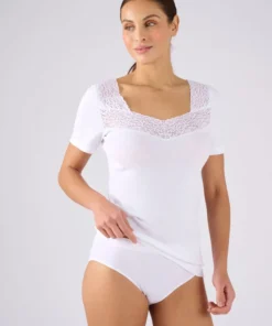 T-shirt manches courtes maille pur coton peigné