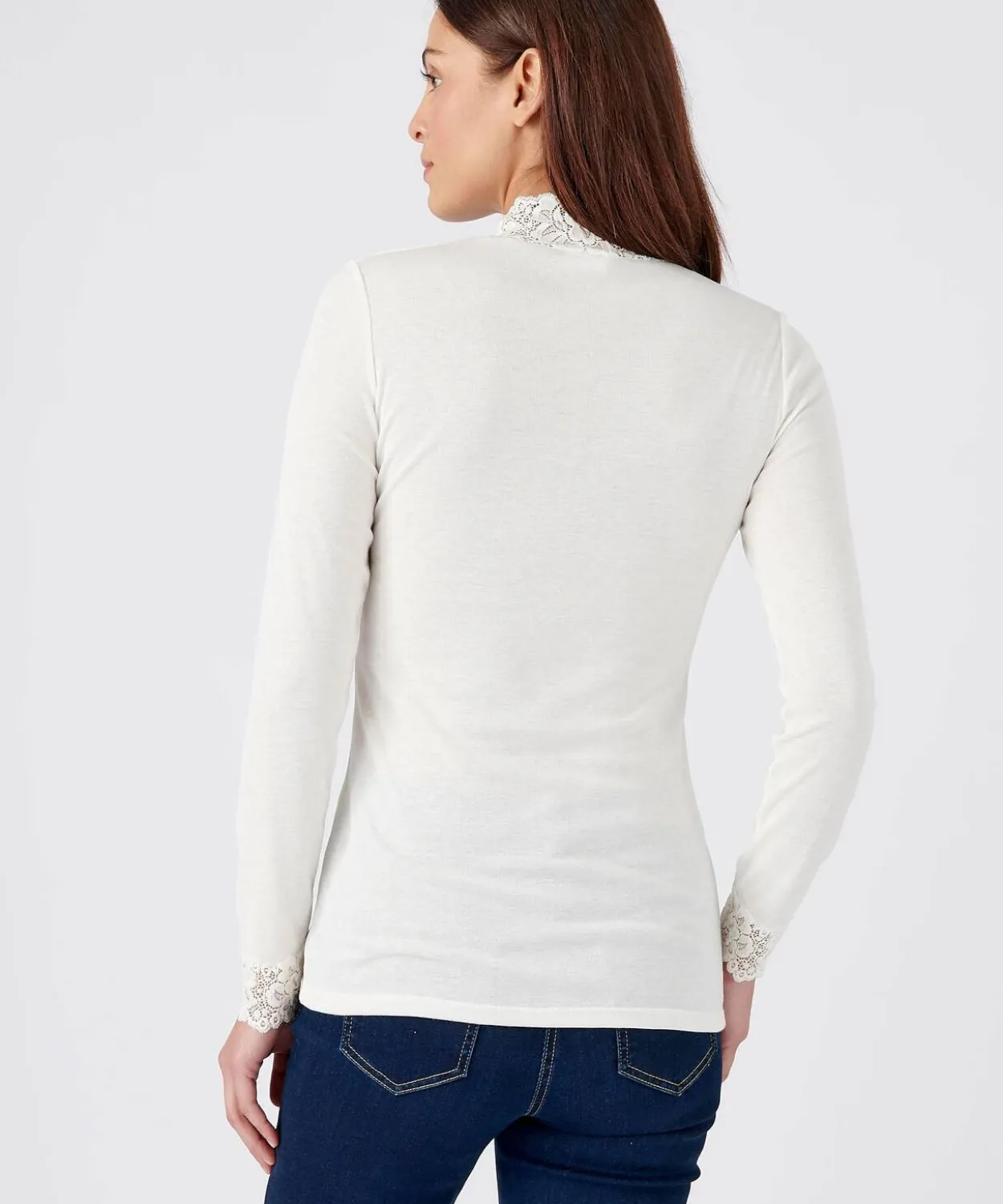 T-shirt manches longues fine côte Thermolactyl