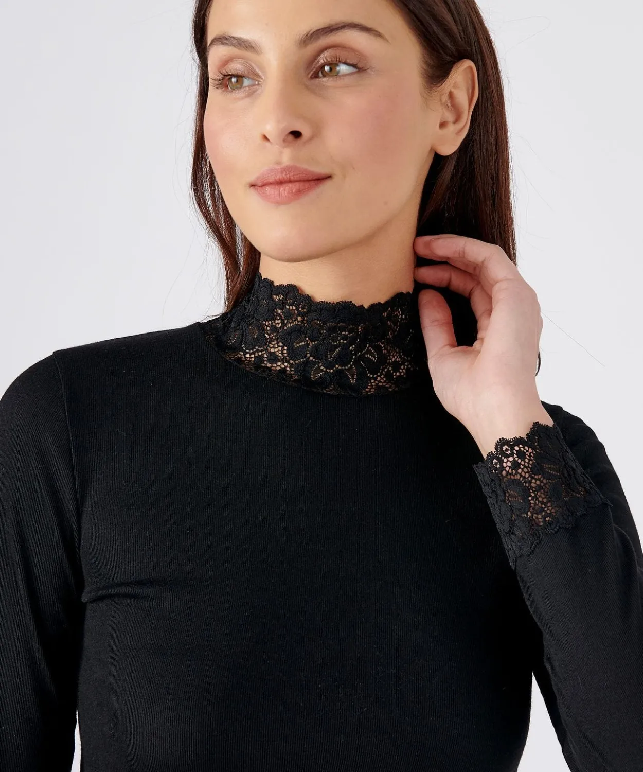 T-shirt manches longues fine côte Thermolactyl