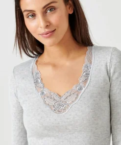 T-shirt manches longues maille ajourée Thermolactyl