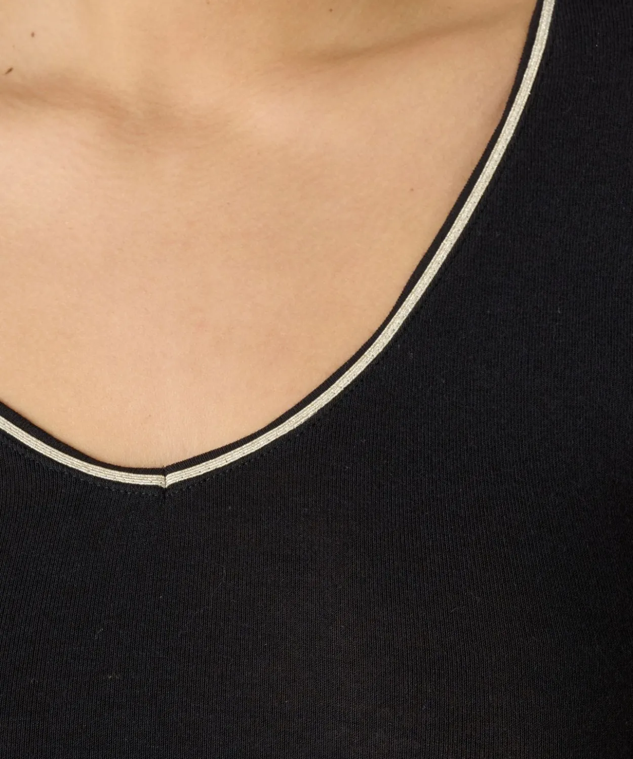 T-shirt manches longues Thermolactyl Sensitive, biais brillant