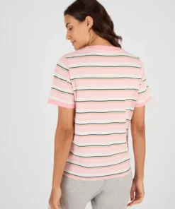 T-shirt rayé en pur coton