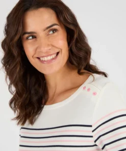 T-shirt rayé maille interlock