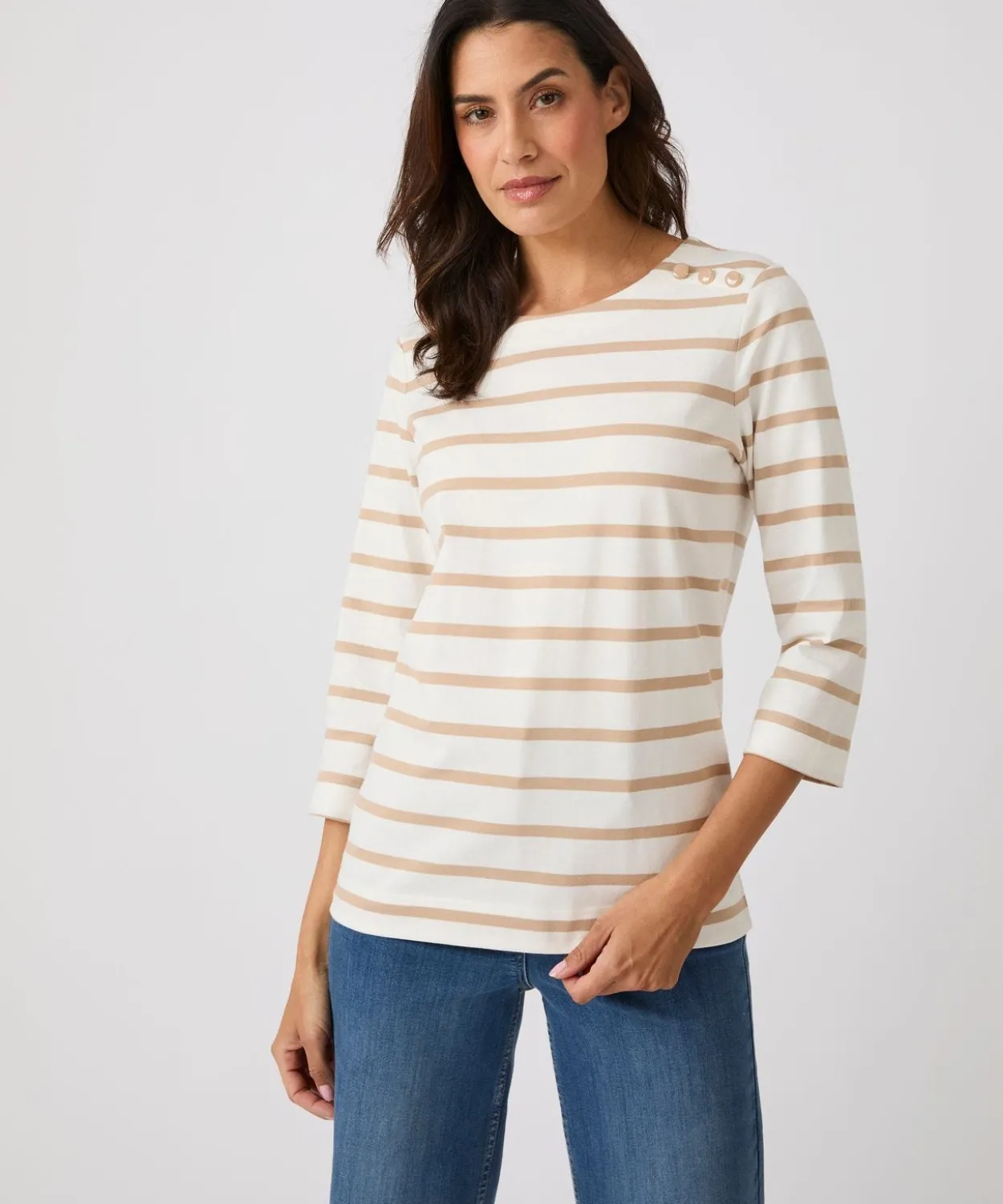 T-shirt rayé pur coton