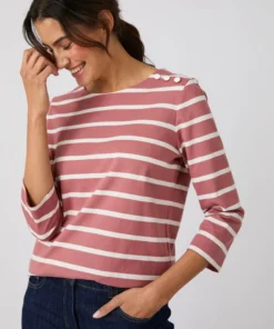 T-shirt rayé pur coton
