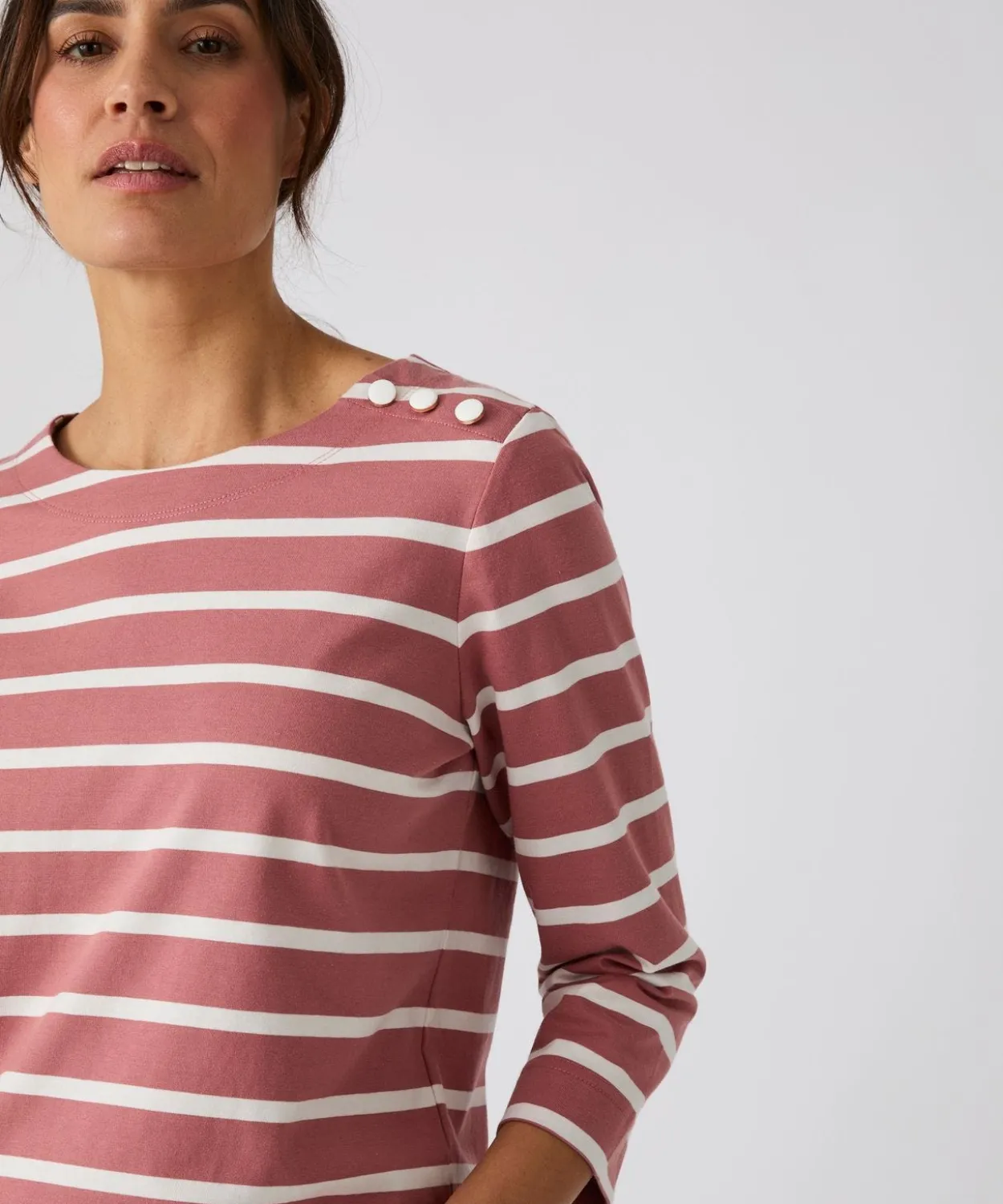 T-shirt rayé pur coton