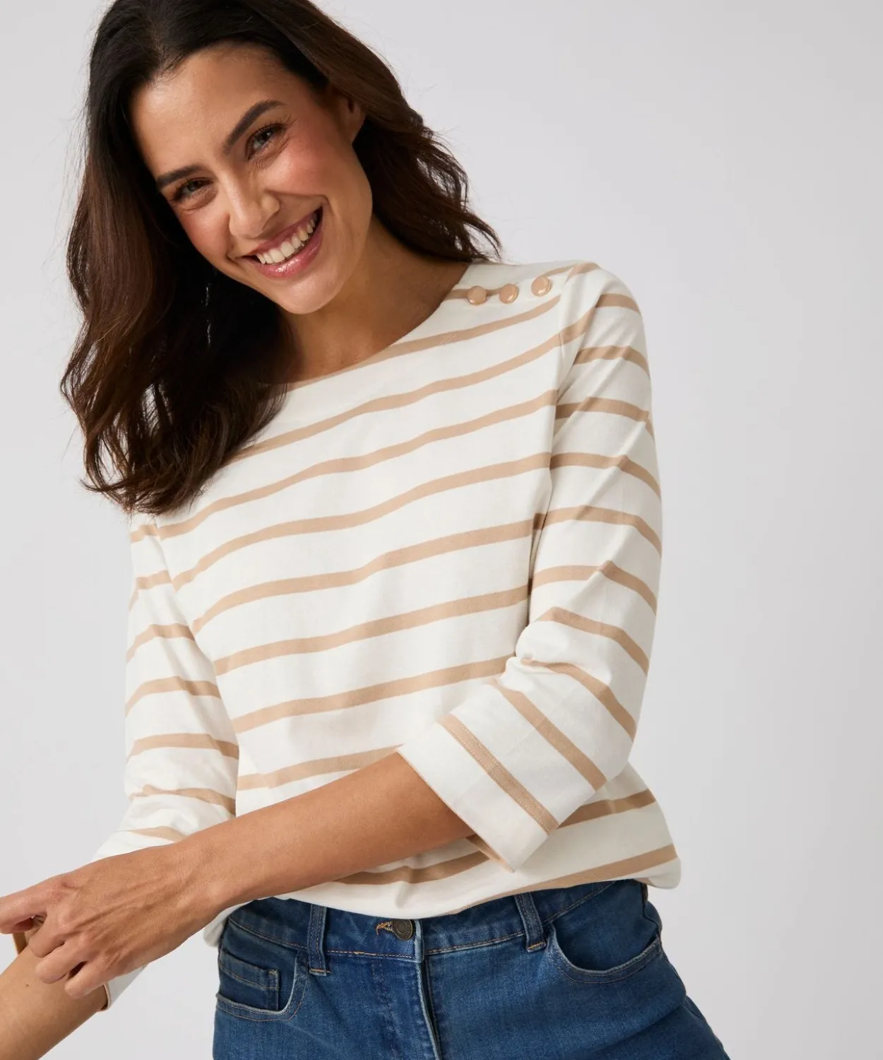 T-shirt rayé pur coton