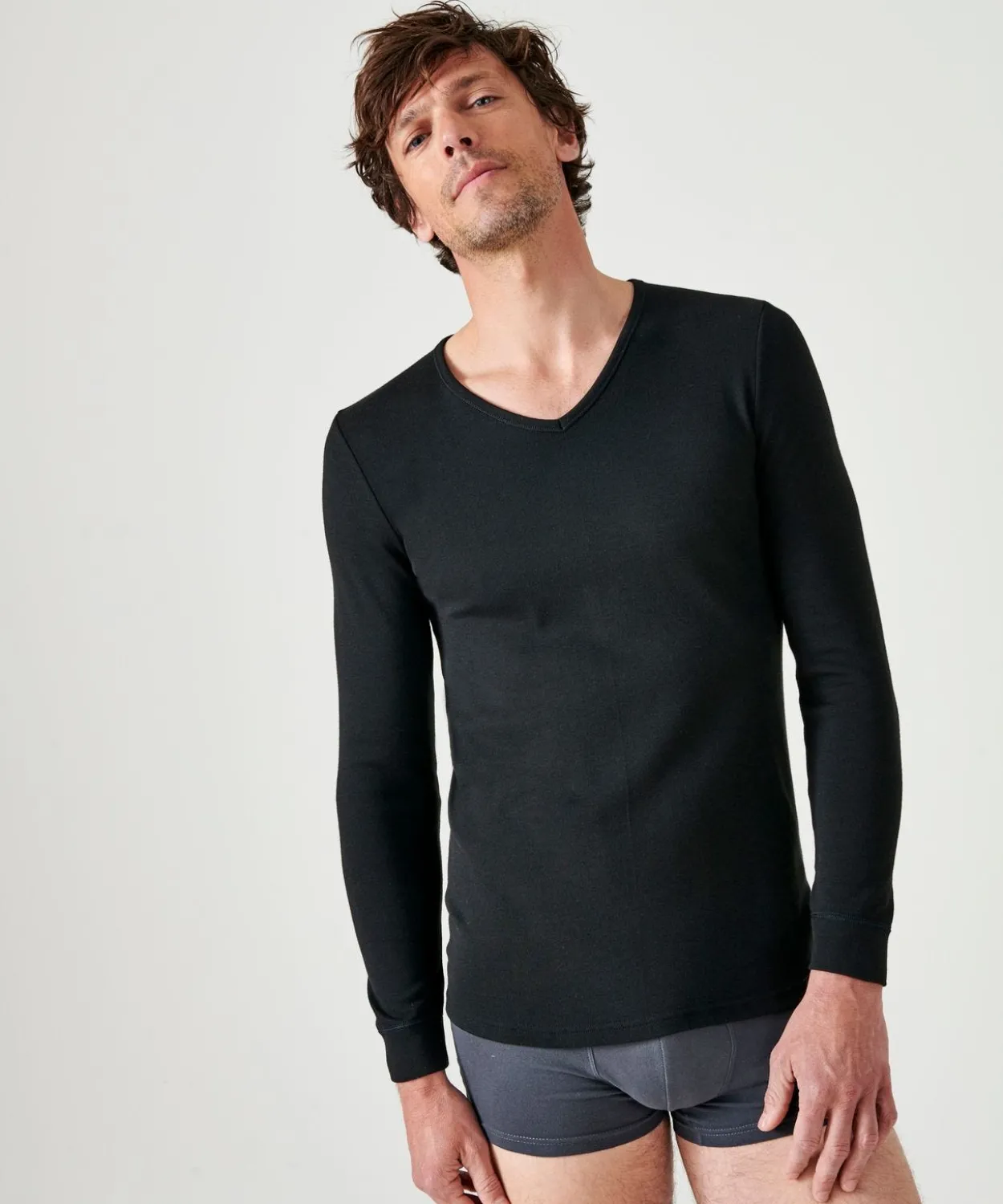 T-shirt Thermolactyl manches longues maille interlock