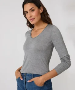 T-shirt Thermolactyl Sensitive manches longues col V