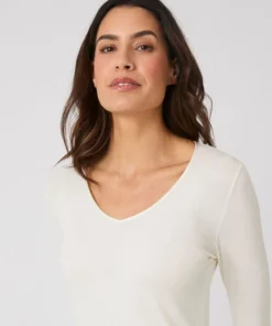 T-shirt Thermolactyl Sensitive manches longues col V