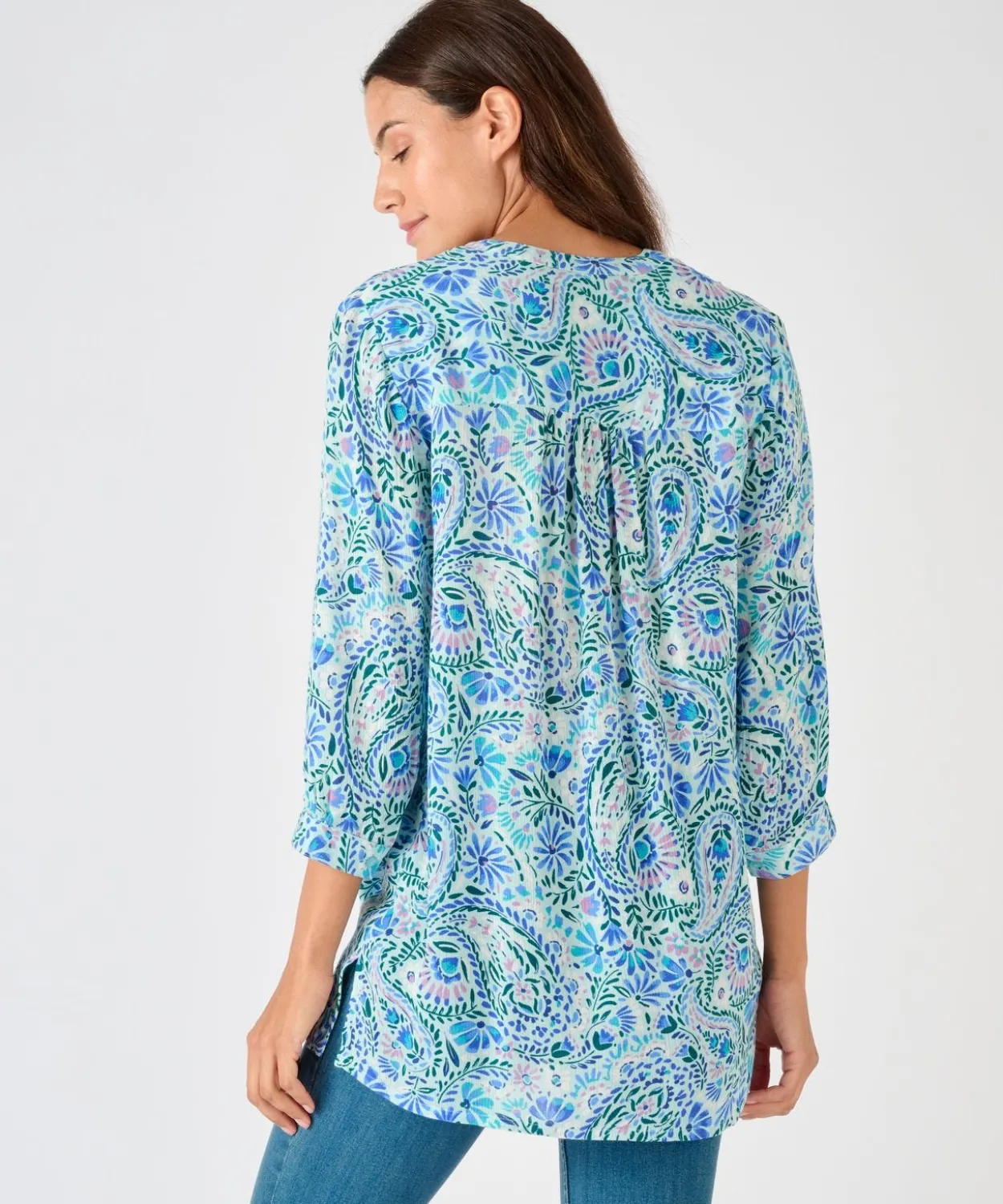 Tunique créponnée pure viscose