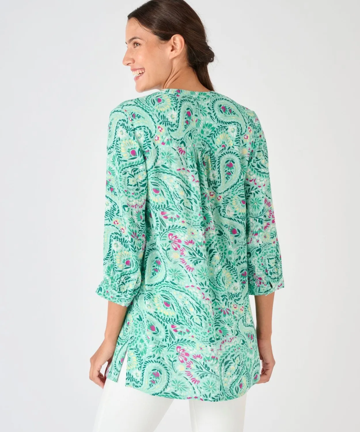 Tunique créponnée pure viscose