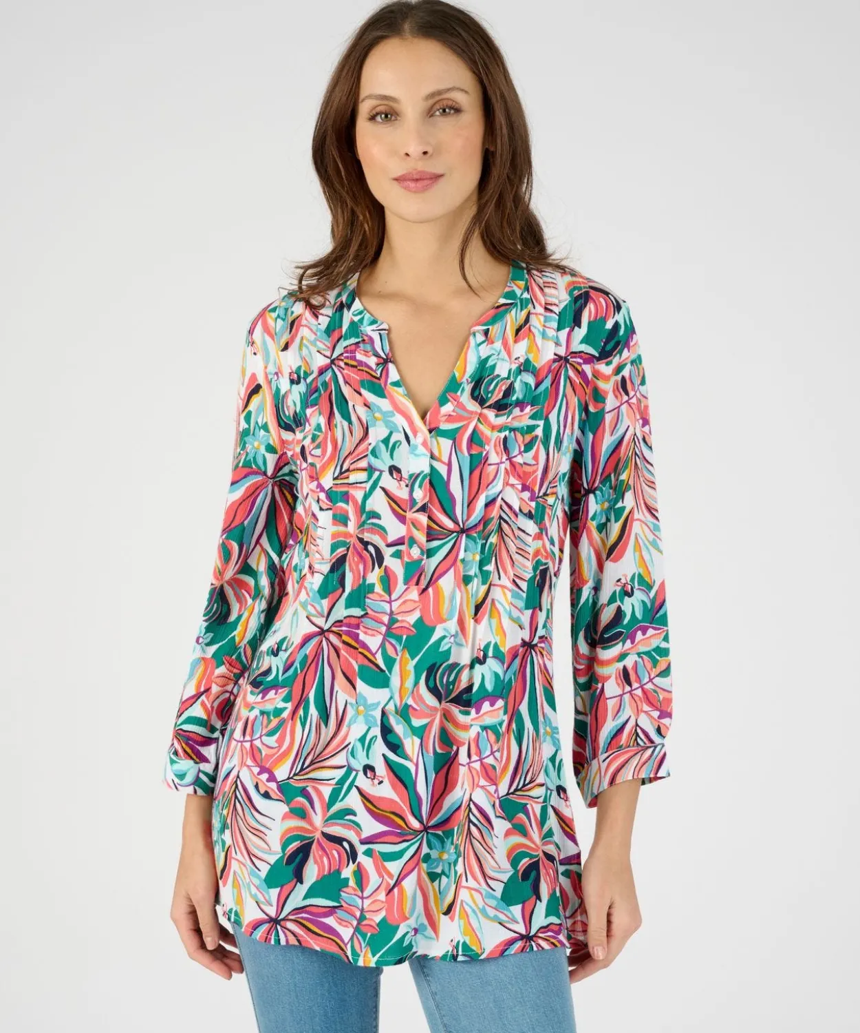 Tunique créponnée pure viscose