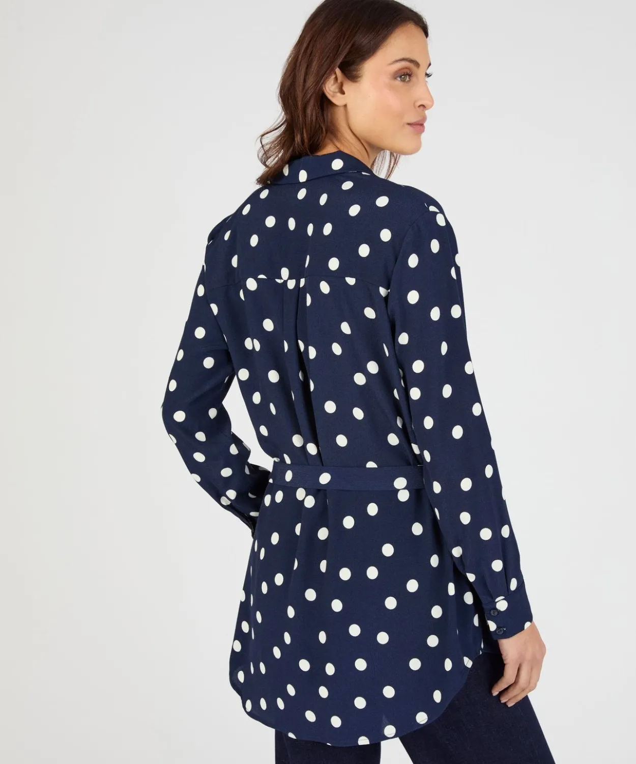 Tunique à pois en pure viscose