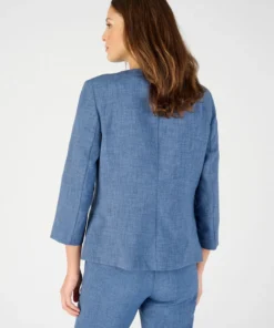 Veste courte tissu texturé