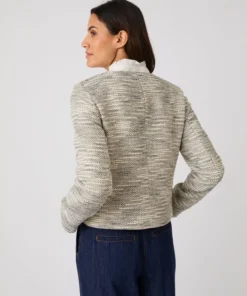 Veste effet tweed