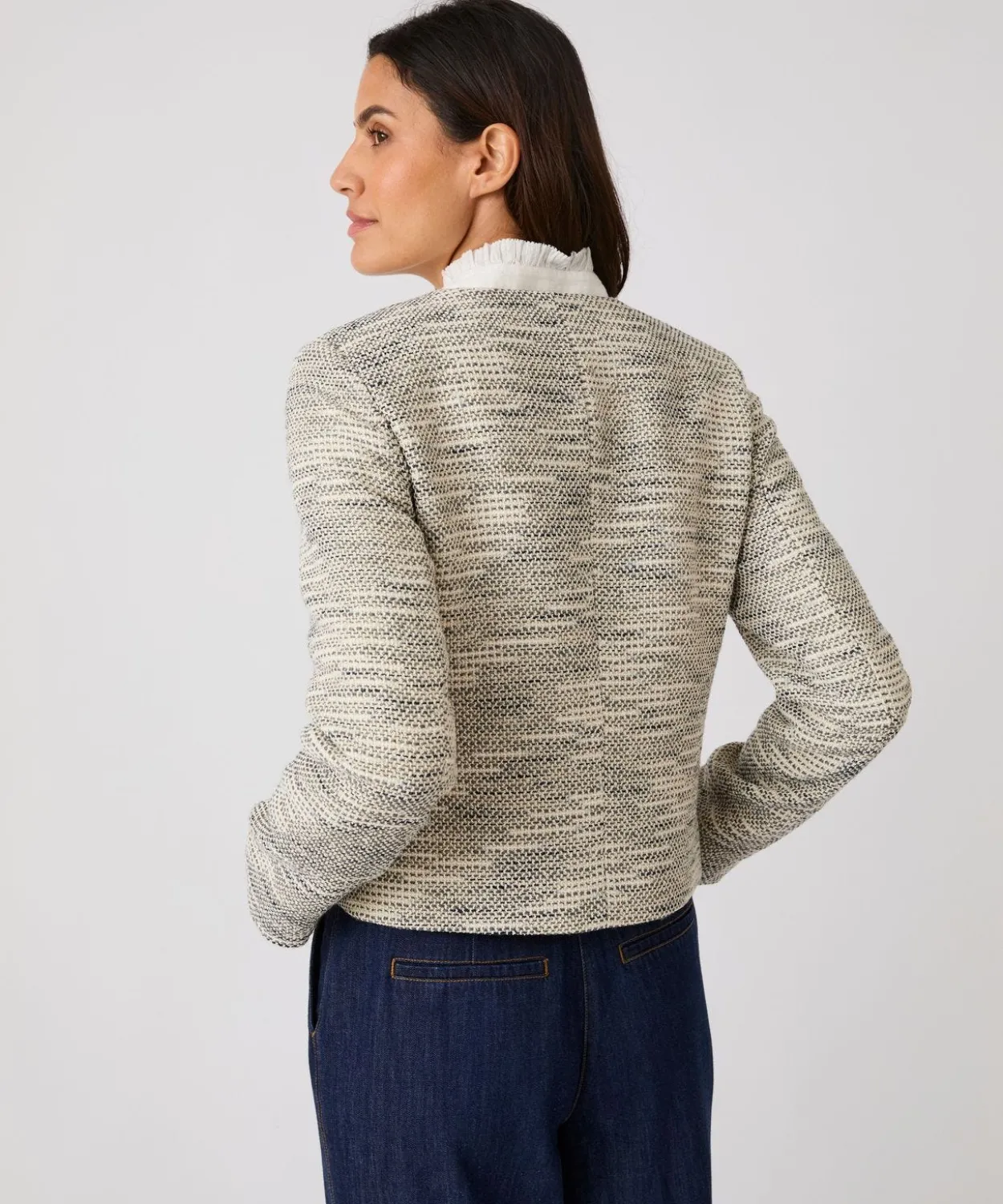 Veste effet tweed