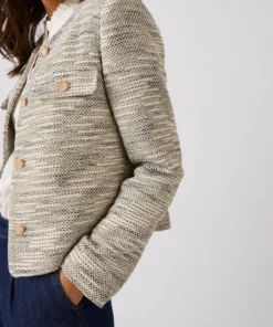 Veste effet tweed
