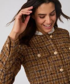 Veste effet tweed
