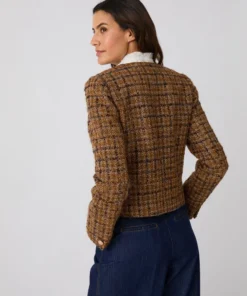 Veste effet tweed
