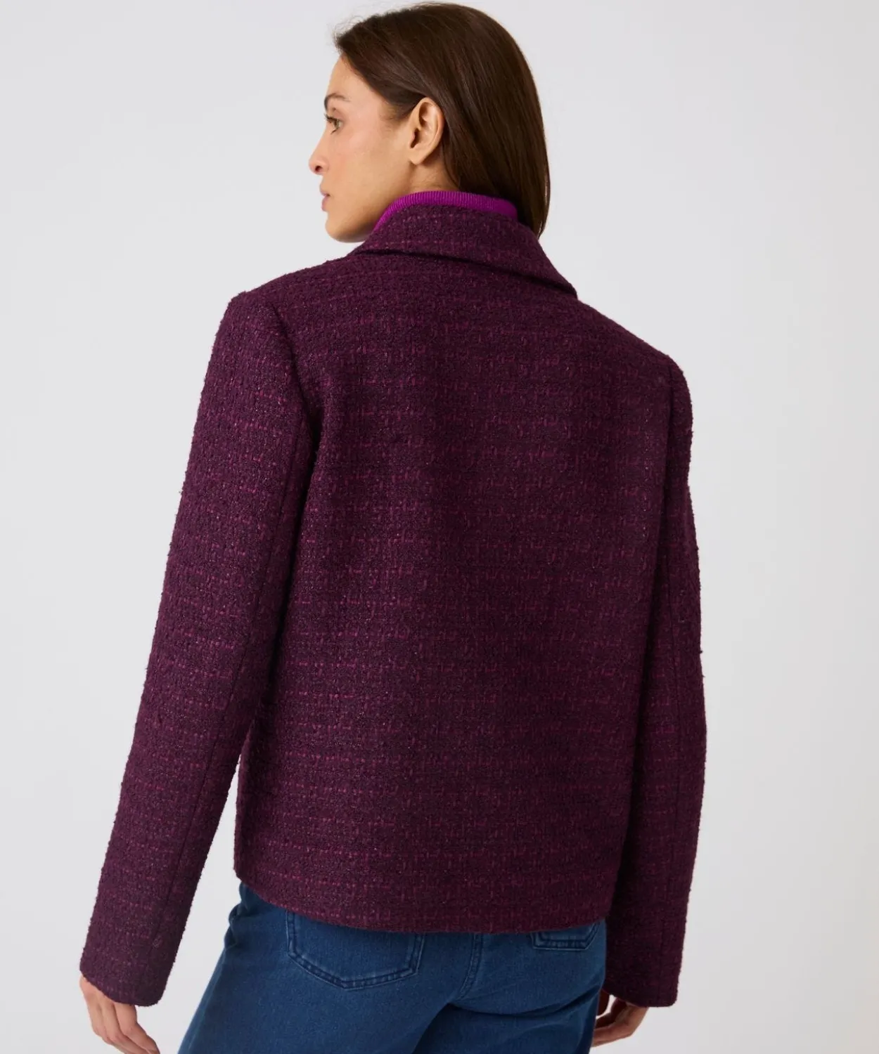 Veste effet tweed